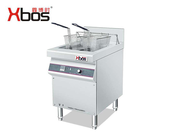 電磁單缸雙篩炸爐